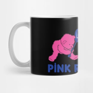 Pink Rockers Bear Punk Rockers Air Guitar Union Jack Flag Mug